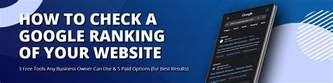 check google ranking for website.